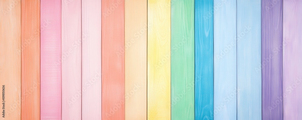 Aufkleber a vibrant array of pastel-colored vertical stripes creating a soothing, harmonious visual effect.