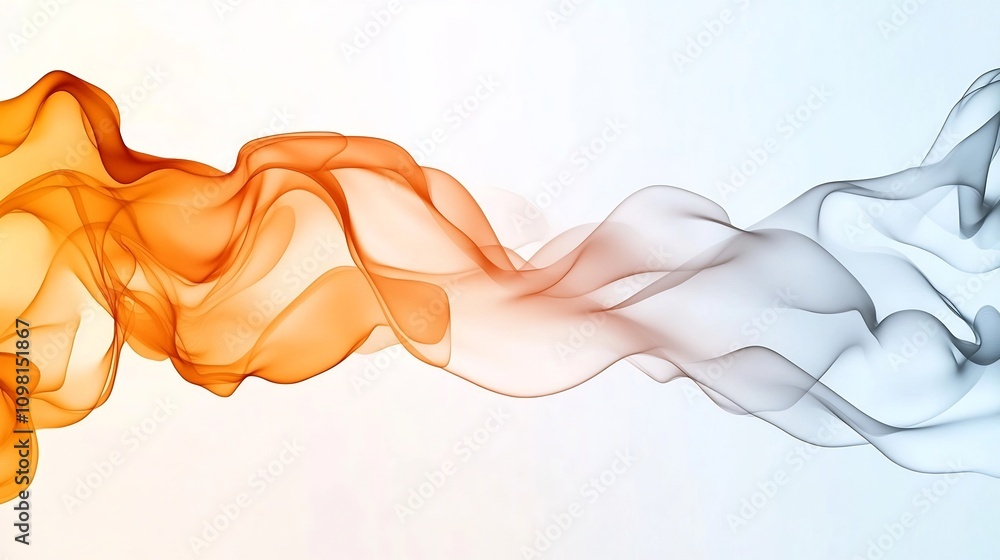 Poster bright abstract gradient with soft motion effects for modern branding