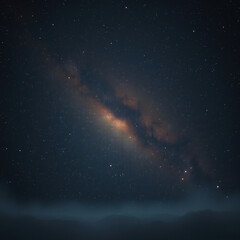 Obraz premium Dark celestial canvas with twinkling stars and constellations against a deep black background, stardust, cosmic rays