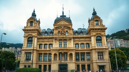 Obraz premium building of the hall in the city