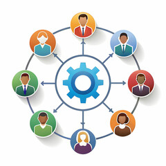 a teamwork and collaboration diagram