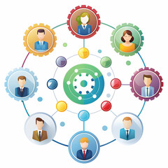 a teamwork and collaboration diagram