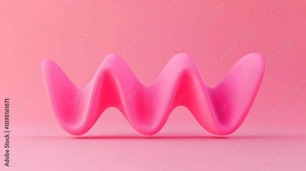 Poster smooth voice bubble with rhythmic audio wave design in 3d