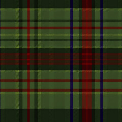 green plaid fabric