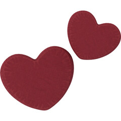 Obraz premium Love Red Pillow Color Mockup on White Background 3d Render Photo V4