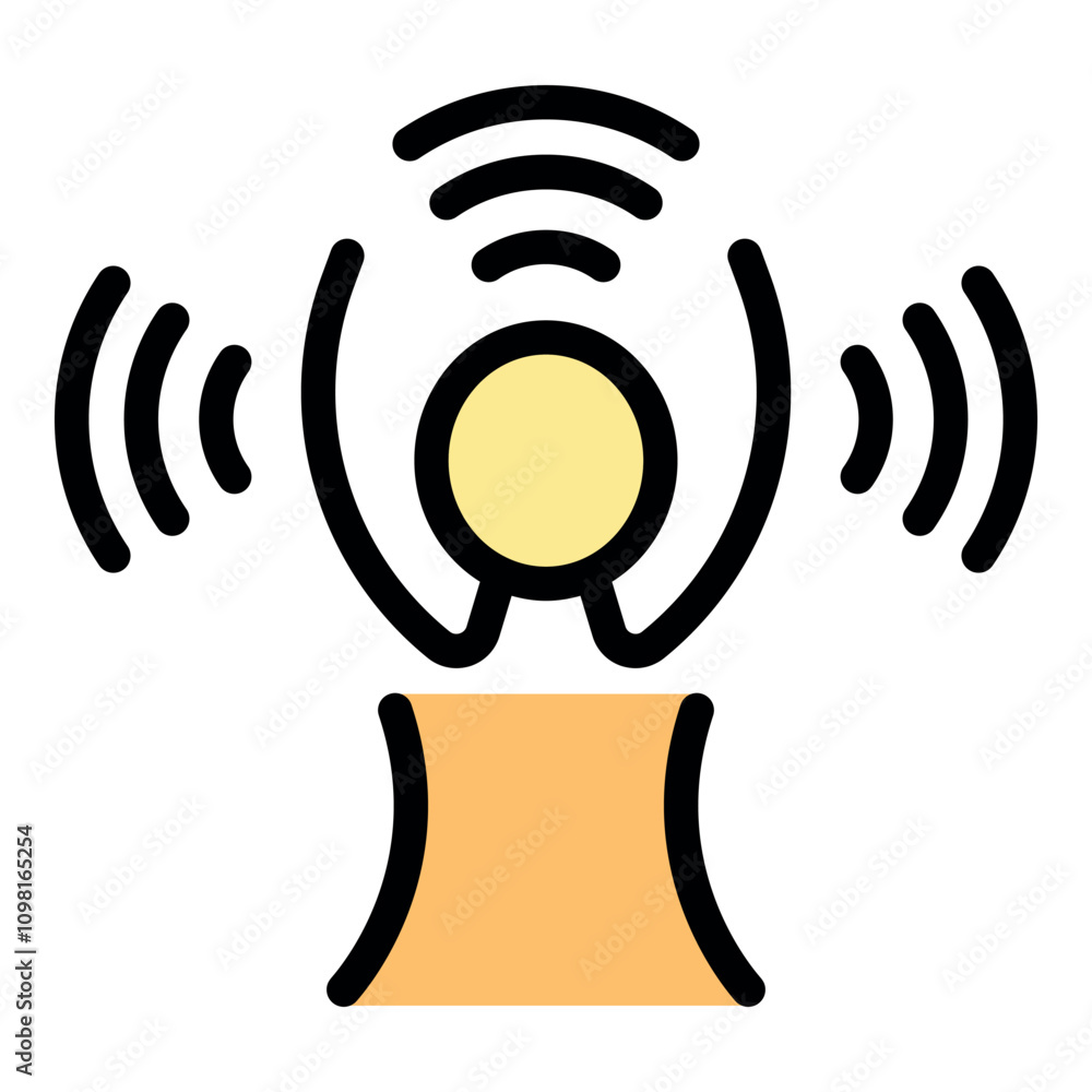 Poster wireless smart speaker receiving and transmitting audio signals, enhancing home automation and conne