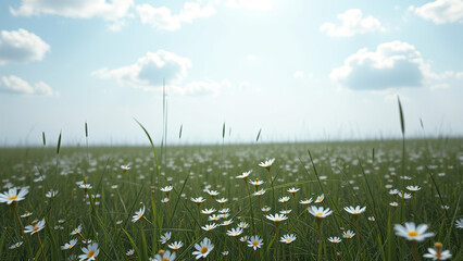 Obraz premium Scenic view of common kidneyvetch flowers in a wild meadow, Landscape, Floral, Rural, Tranquil, Flora and fauna