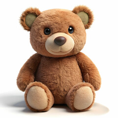 Obraz premium a teddy bear isolated on white background