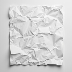 white crumpled and creased paper sticker poster,blank white coloured grunge crumpled crushed...