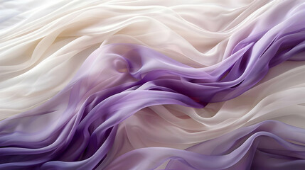 Obraz premium Abstract Purple and Beige Fabric Drape Illustration