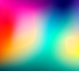 Obraz premium Wave of mixed beautiful gradient colors. smooth transitions. composition and leaking light exposure. Rainbow background. Modern design template. High quality 8k. generative ai
