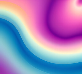 Wave of mixed beautiful gradient colors. smooth transitions. composition and leaking light exposure. Rainbow background. Modern design template. High quality 8k. generative ai