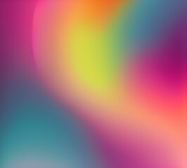 Obraz premium Wave of mixed beautiful gradient colors. smooth transitions. composition and leaking light exposure. Rainbow background. Modern design template. High quality 8k. generative ai