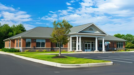 A medium-sized medical office building with a professional appearance.