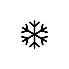 Snowflake icon logo template design illustration.