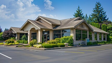 A medium-sized medical office building with a professional appearance.