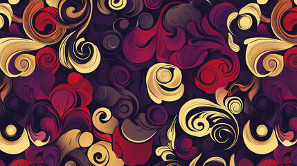 pattern flower seamless floral ornament leaf wallpaper