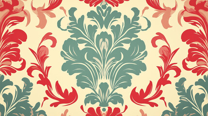 pattern flower seamless floral ornament leaf wallpaper