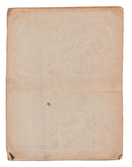 Obraz premium Vintage background of old ancient torn paper texture isolated