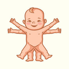 baby vector drawing