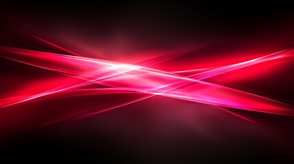 Dynamic Composition of Red Lines and Dots Set Against a Dark Background, Creating a Striking Visual Impact with Fluid Movement and Energy