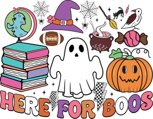 Fototapeta premium retro halloween sublimation design ,halloween ,halloween png