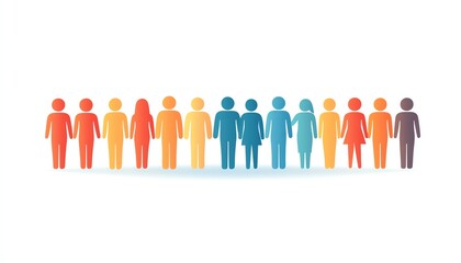 Fototapeta premium Corporate business team icon, teamwork and community concept, diverse professionals working together, modern office, leadership, collaborative success