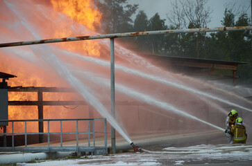 missile attack on oil factory
