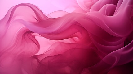 Obraz premium A dynamic composition of misty deep magenta and rose gold swirls, layered with translucent haze over a gradient of twilight surface, evoking a sense of mystery.