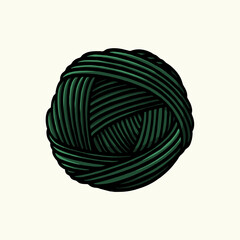 crochet ball vector drawing