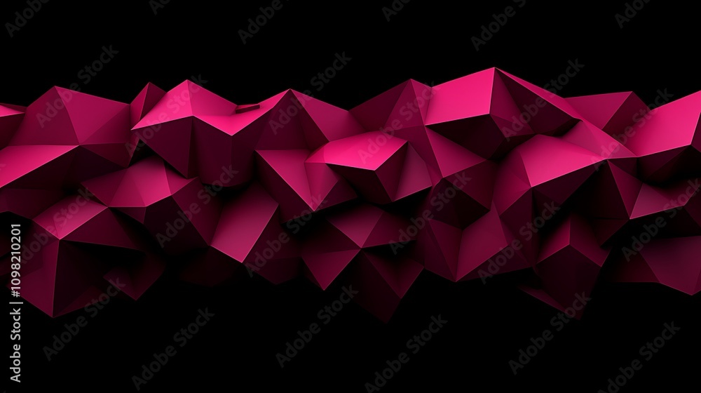 Poster abstract design featuring fragmented red shapes with a modern aesthetic, perfect for digital art and