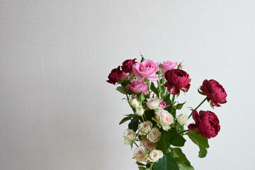 スプレー薔薇の花束