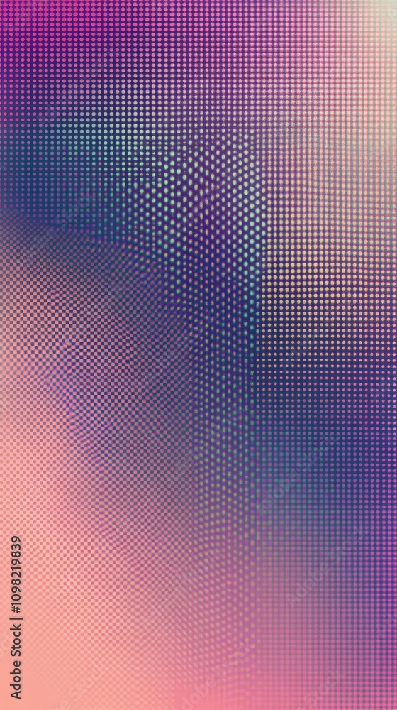 Poster an abstract digital background featuring a gradient of soft purple and pink hues with a dotted textu