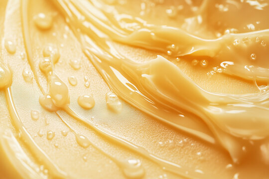 Premium Skincare Cream Featuring Palmitoyl Pentapeptide-4 Texture for Radiant Skin on a Cozy Background