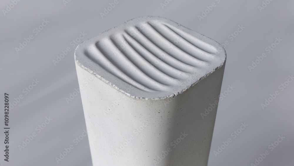Aufkleber soft ripplelike patterns on i-shaped concrete structure