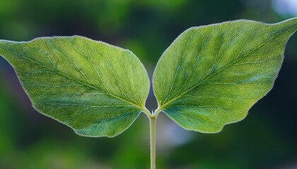 작은 나뭇잎 두장