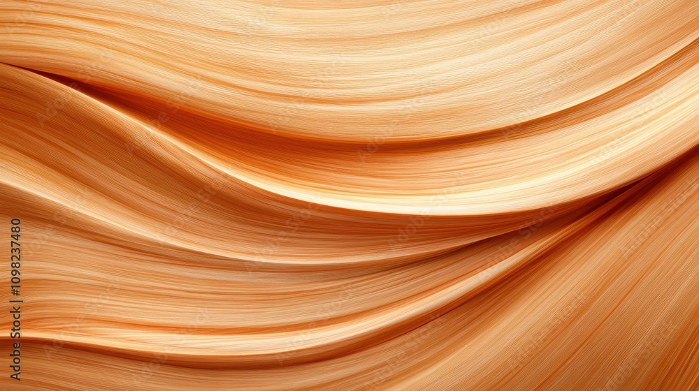 Poster a smooth, flowing texture in warm beige tones, resembling waves or brush strokes, creates a soft and