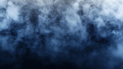 Fototapeta premium Ethereal wisps of midnight blue smoke fading into silver gray hues, floating delicately over a rich gradient of twilight backdrop.