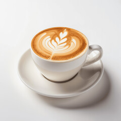 Latte isolated on a white background
