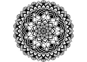 mandala floral pattern for design,features stunning details 
that create a timeless and mesmerizing design. Perfect for home decor, textiles, 
and stationery,Coloring book,anti-stress, 
for coloring k