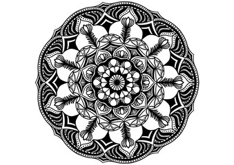 mandala floral pattern for design,features stunning details 
that create a timeless and mesmerizing design. Perfect for home decor, textiles, 
and stationery,Coloring book,anti-stress, 
for coloring k