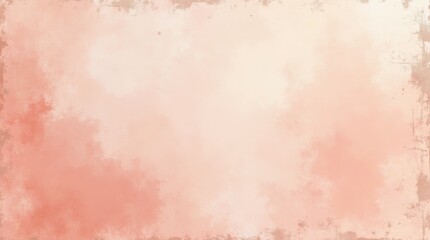 Fototapeta premium Delicate Grunge Art Featuring Warm Coral Hues and Faded Smudges