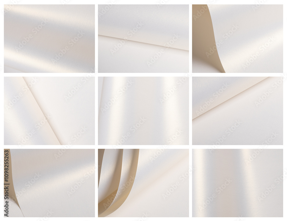 Aufkleber glossy paper textures with a pearl like finish and subtle gradients. smooth and polished surfaces wi