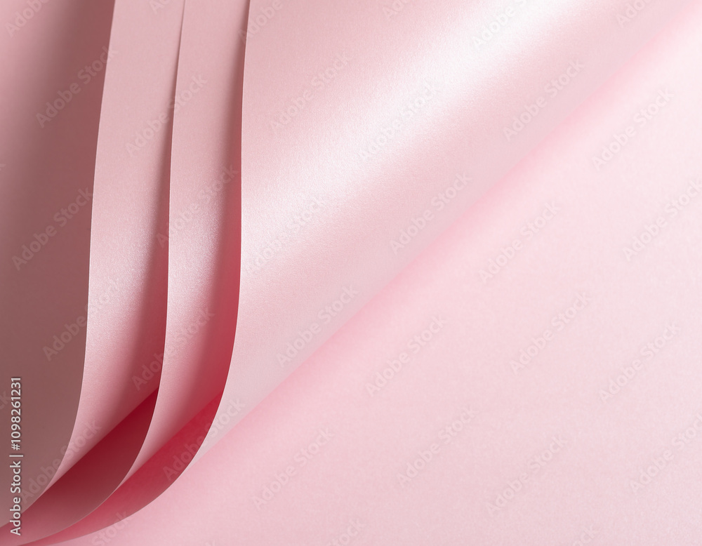 Aufkleber Pink paper background with a glossy surface and soft gradient effect. Featuring a subtle shine and polished texture, it exudes modern elegance and minimalistic charm. Perfect for