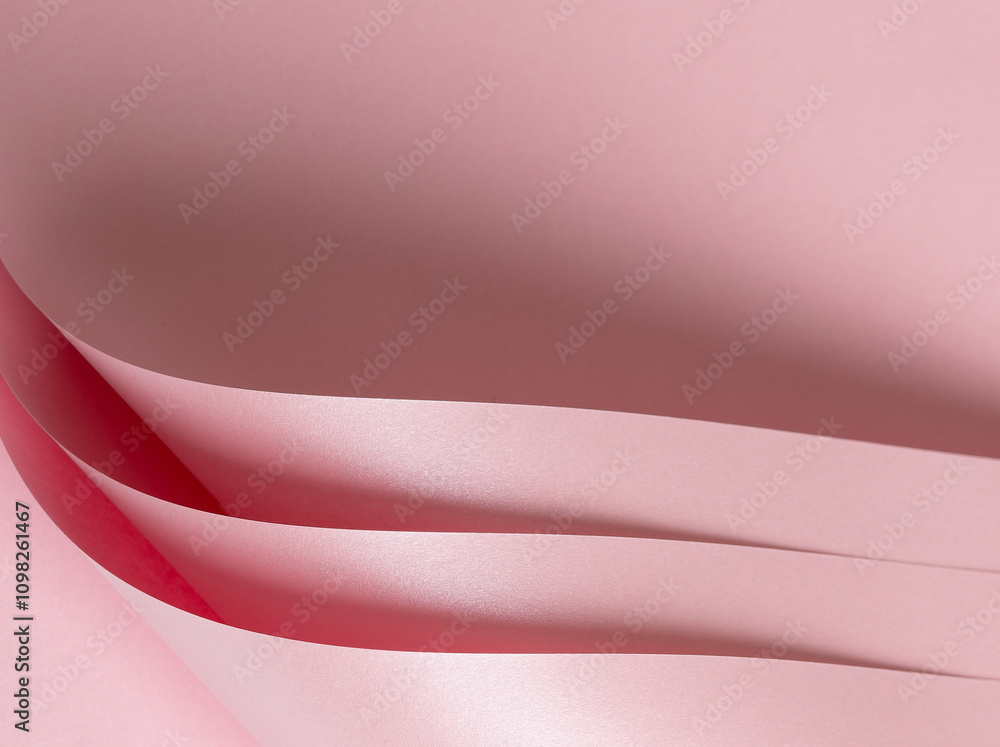 Poster Pink paper background with a glossy surface and soft pastel gradient. Featuring a subtle shine and reflective shimmer, it combines a luxurious, elegant design with a contemporary