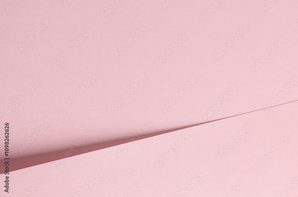 Poster Pink paper background with a soft matte texture and subtle gradient. Minimalistic and elegant design featuring delicate tones and gentle creases. Perfect for modern, stylish decor,