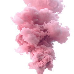 Fototapeta premium Abstract Pink Ink Cloud