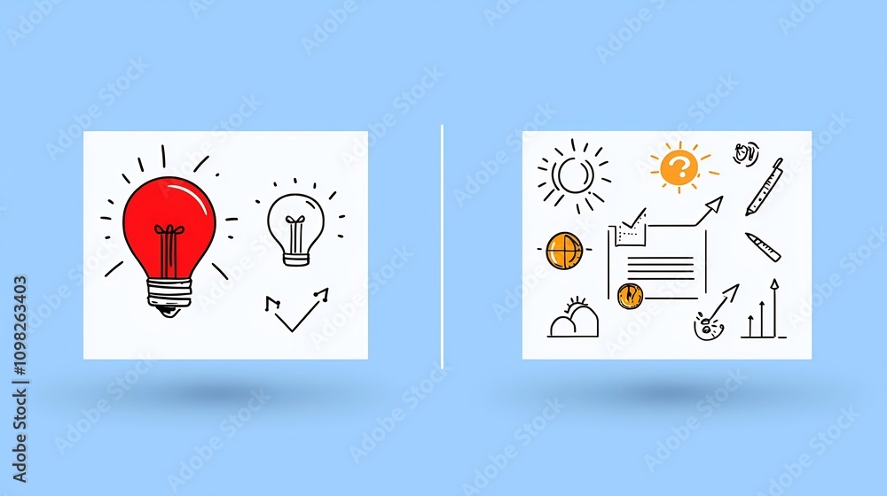 Poster Minimalist and Clean Collection of Thin Line Icons Visualizing Various Project Management Processes Milestone Tracking and Goal Optimization Techniques