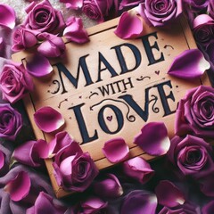 Made with love phrase to express love