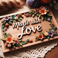 Made with love phrase to express love